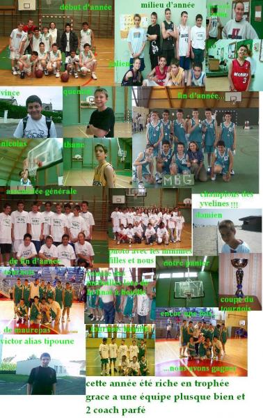 montage de la saison benjamin2005/06